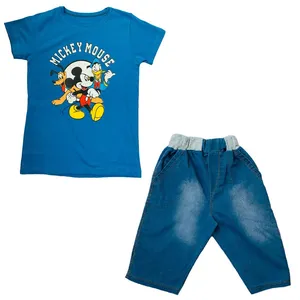 ست تی شرت و شلوارک پسرانه مدل Mickey