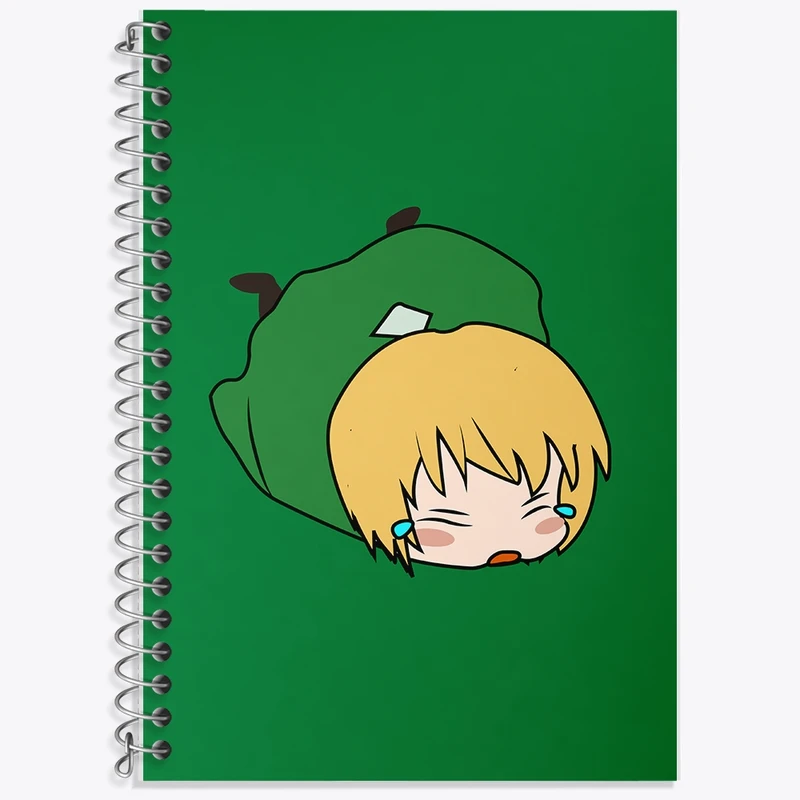 دفتر زبان 50 برگ خندالو مدل دو خط طرح فانتزی کد F386