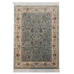 فرش ماشینی طرح افشان کد 900-3 زمینه فیروزه ای