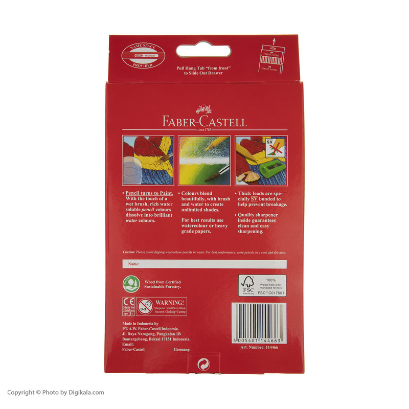 مداد آبرنگی 36 رنگ فابر-کاستل مدل Classic