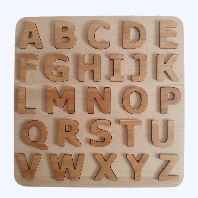 بازی آموزشی مدل پازل چوبی حروف انگلیسی T301