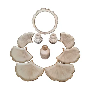 مجموعه ظروف هفت سین ۱۰ پارچه مدل بادبزنی