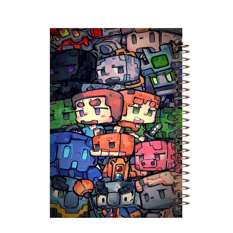 دفتر مشق 80 برگ طرح ماینکرفت کد J516