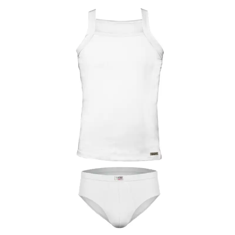 ست شورت و زیرپوش مردانه تولیدی پاران مدل نخ پنبه خالص صادراتی مجموعه 4 عددی