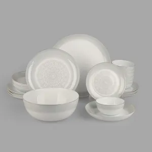 سرویس غذاخوری 26 پارچه 6 نفر مدل دایره دیوالی داو