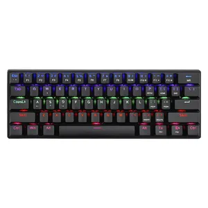 کیبورد گیمینگ تی-دگر مدل Arena T-TGK321، مکانیکال سوییچ آبی، Tenkeyless، نورپردازی RGB
