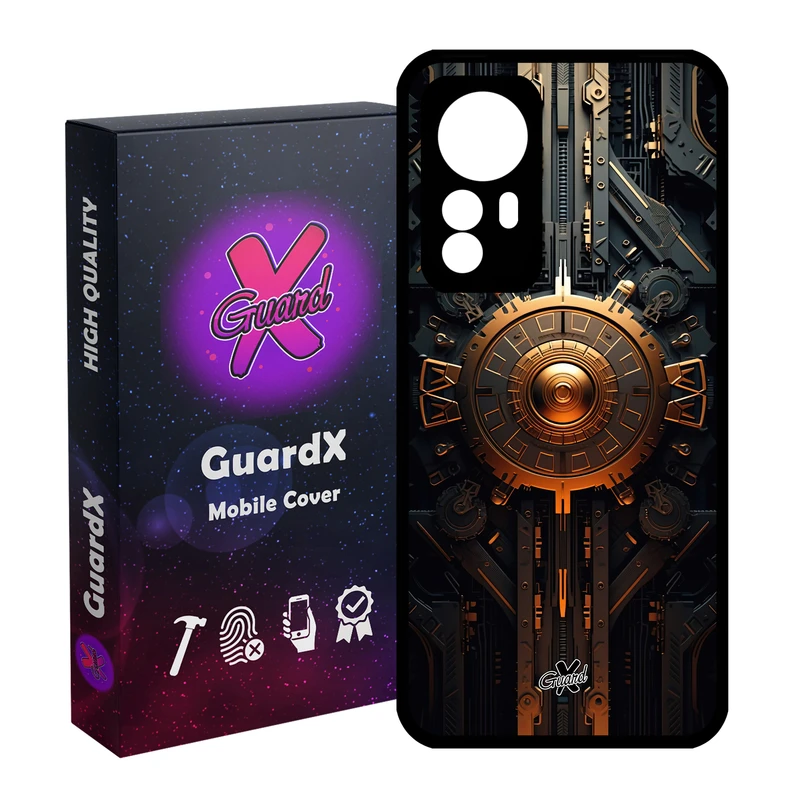 کاور گارد ایکس طرح قفل مدل Glass10614 مناسب برای گوشی موبایل شیائومی Redmi Note 12S