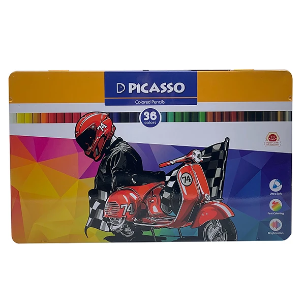 مداد رنگی 36 رنگ پیکاسو مدل موتور