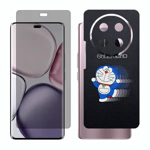 Glass Together model privacy screen protector suitable for Honor X9c mobile phone with back cover sticker