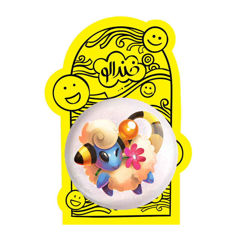 آینه جیبی خندالو مدل ماریپ انیمه پوکمون  کد 17349