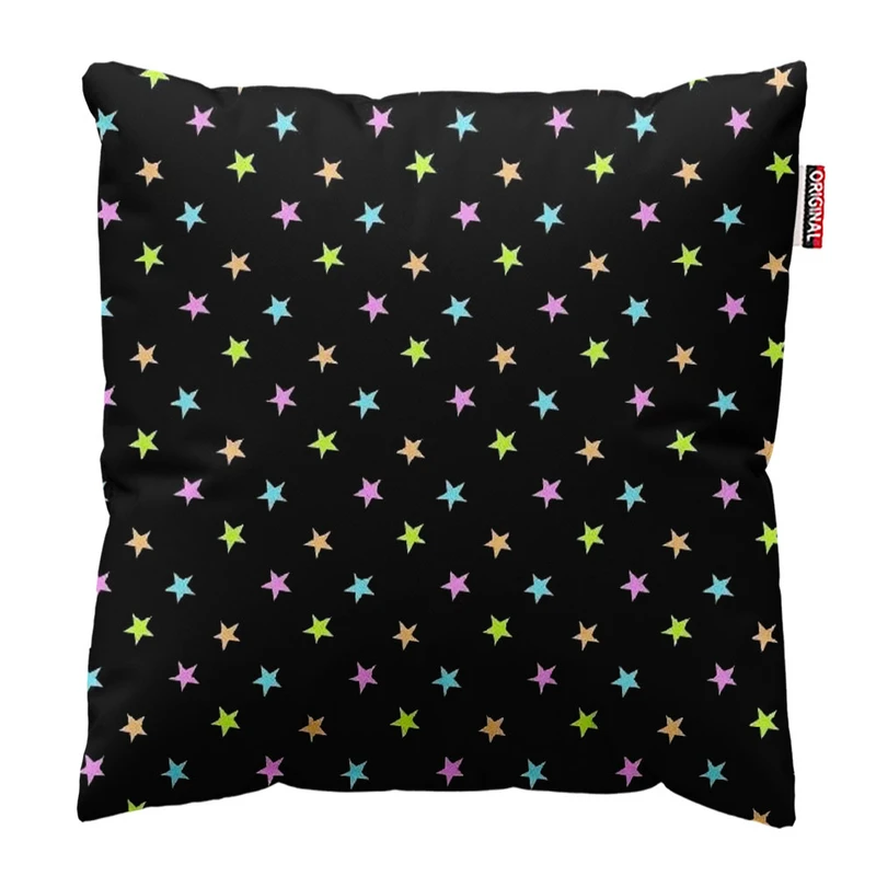  کوسن پاد آفرین طرح ستاره های رنگی کد 2894 سایز 30*30 سانتی متر