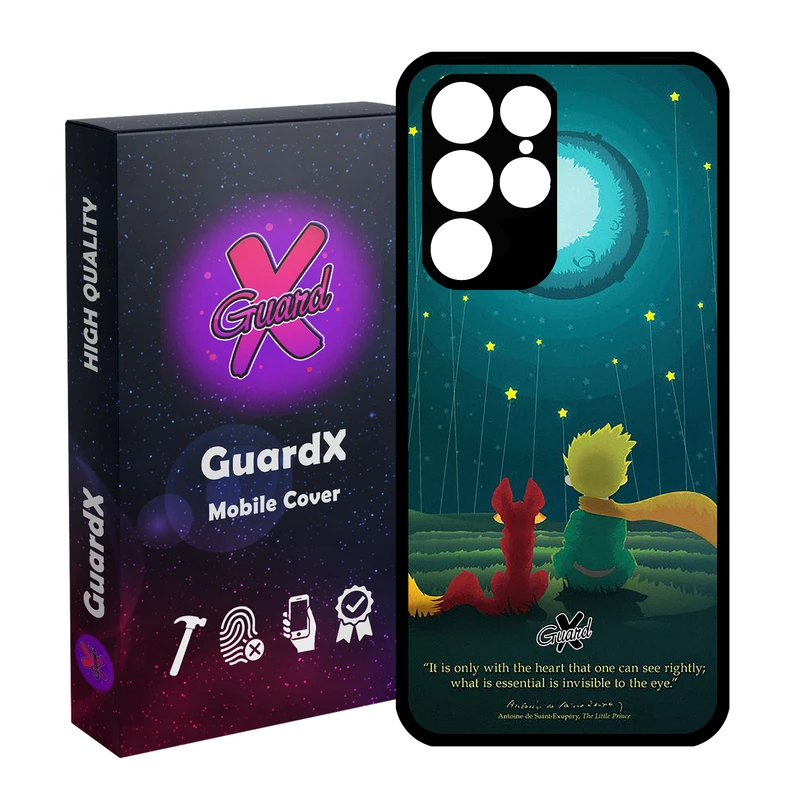 کاور گارد ایکس طرح Little Prince مدل Glass10053 مناسب برای گوشی موبایل سامسونگ Galaxy S22 Ultra