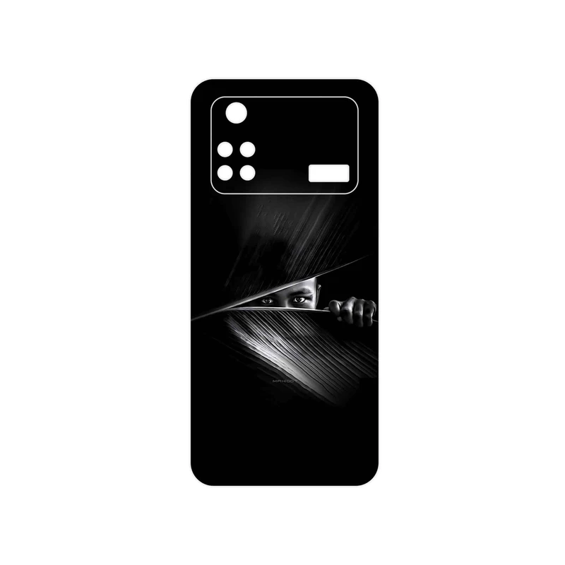 برچسب پوششی ماهوت مدل Black Portrait مناسب برای گوشی موبایل شیائومی Poco M4 Pro 4G