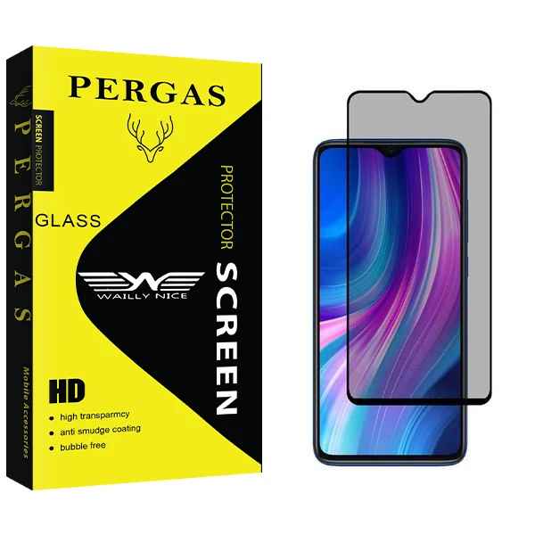 محافظ صفحه نمایش حریم شخصی وایلی نایس مدل Pergas مناسب برای گوشی موبایل شیائومی Redmi Note 8 Pro