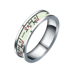 انگشتر ناکسیگو مدل شب تاب طرح اسکوئید گیم کد RN14838