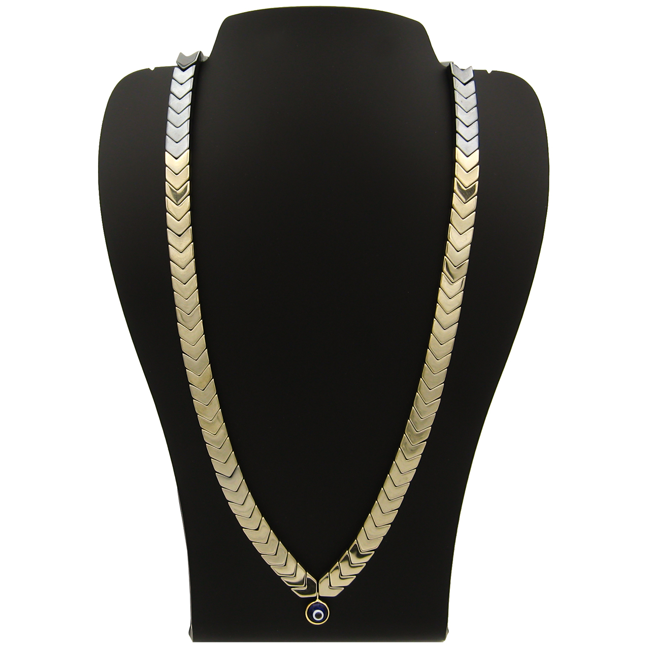 گردنبند طلا 18 عیار زنانه مانچو مدل چشم نظر کد sfg656