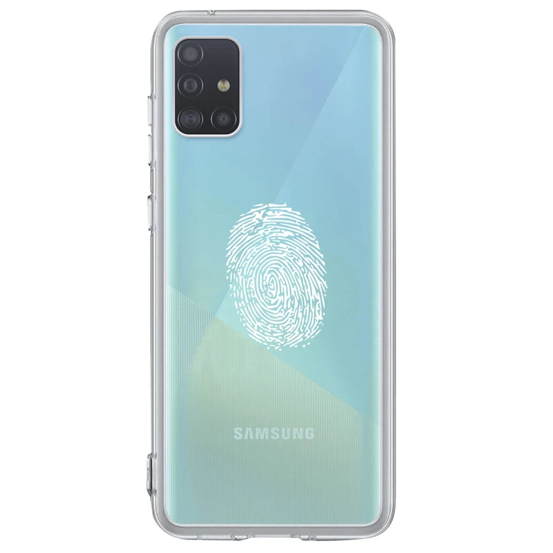 کاور مگافون طرح اثر انگشت مدل C62-W مناسب برای گوشی موبایل سامسونگ Galaxy A71