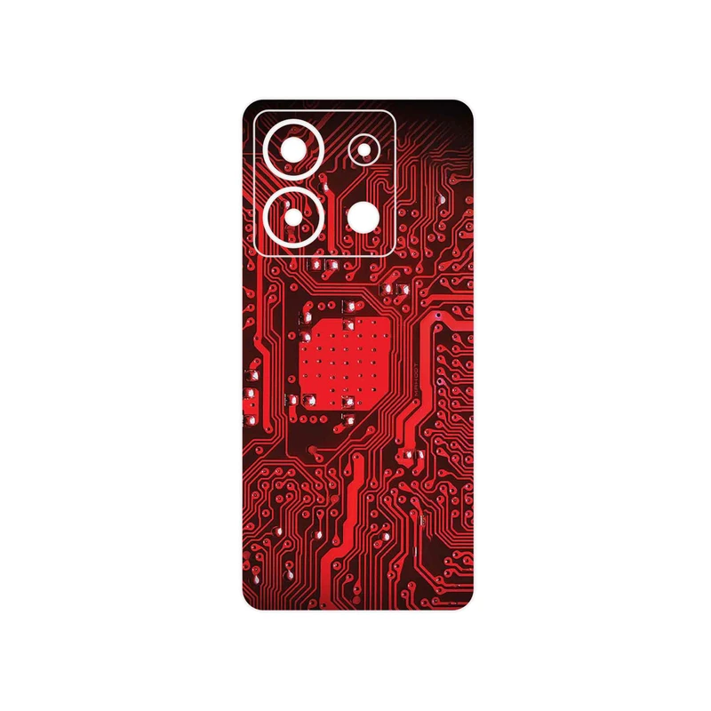 برچسب پوششی ماهوت مدل Red_Printed_Circuit_Board مناسب برای گوشی موبایل شیائومی Redmi Note 13 Pro 5G
