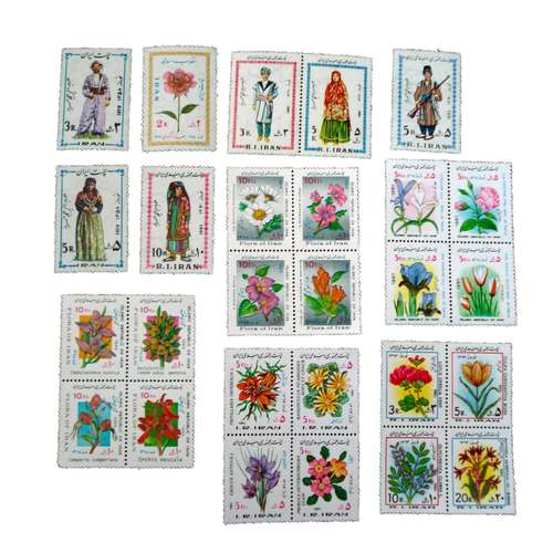 تمبر یادگاری مدل نوروز کد now-201 مجموعه 27 عددی