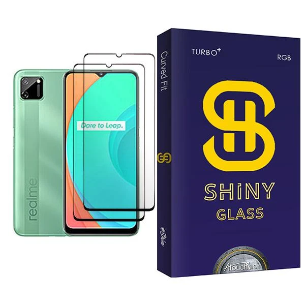محافظ صفحه نمایش آتوچبو مدل Shiny Glass MIX002 مناسب برای گوشی موبایل ریلمی C11 بسته دو عددی