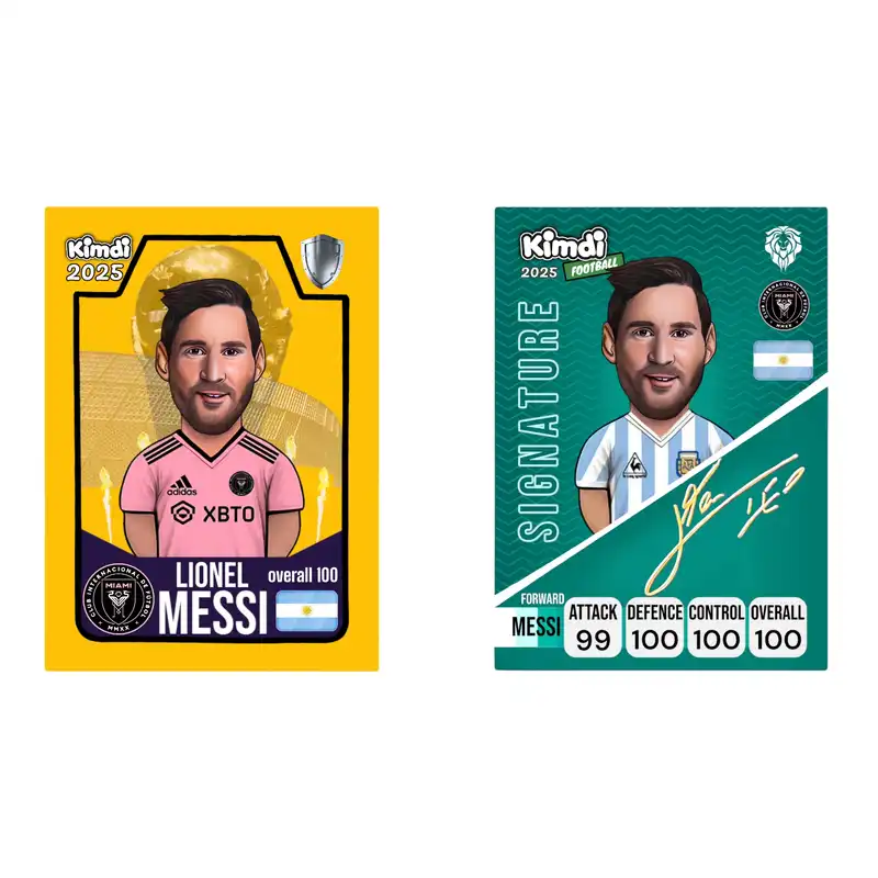 اسباب بازی شانسی کیمدی مدل گلدن مسی و امضای مسی سری سیگنیچر مجموعه ۲ عددی