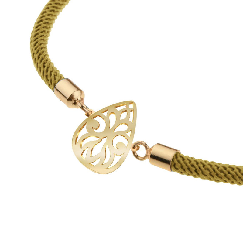 دستبند طلا 18 عیار زنانه مدوپد مدل اسلیمی کد D14-10560