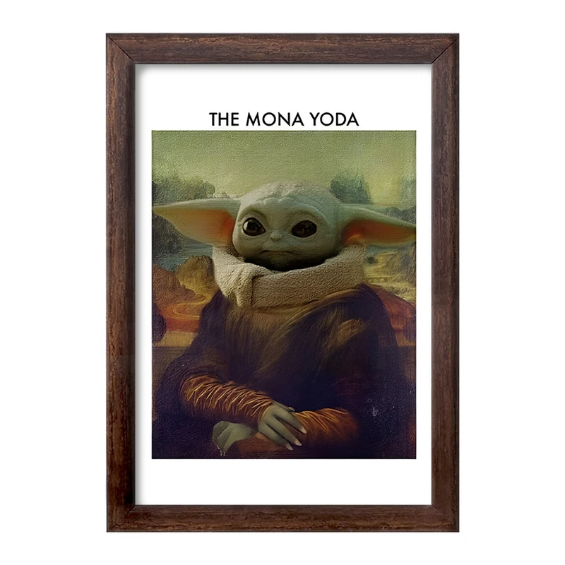 تابلو خندالو طرح بیبی یودا کد F4091