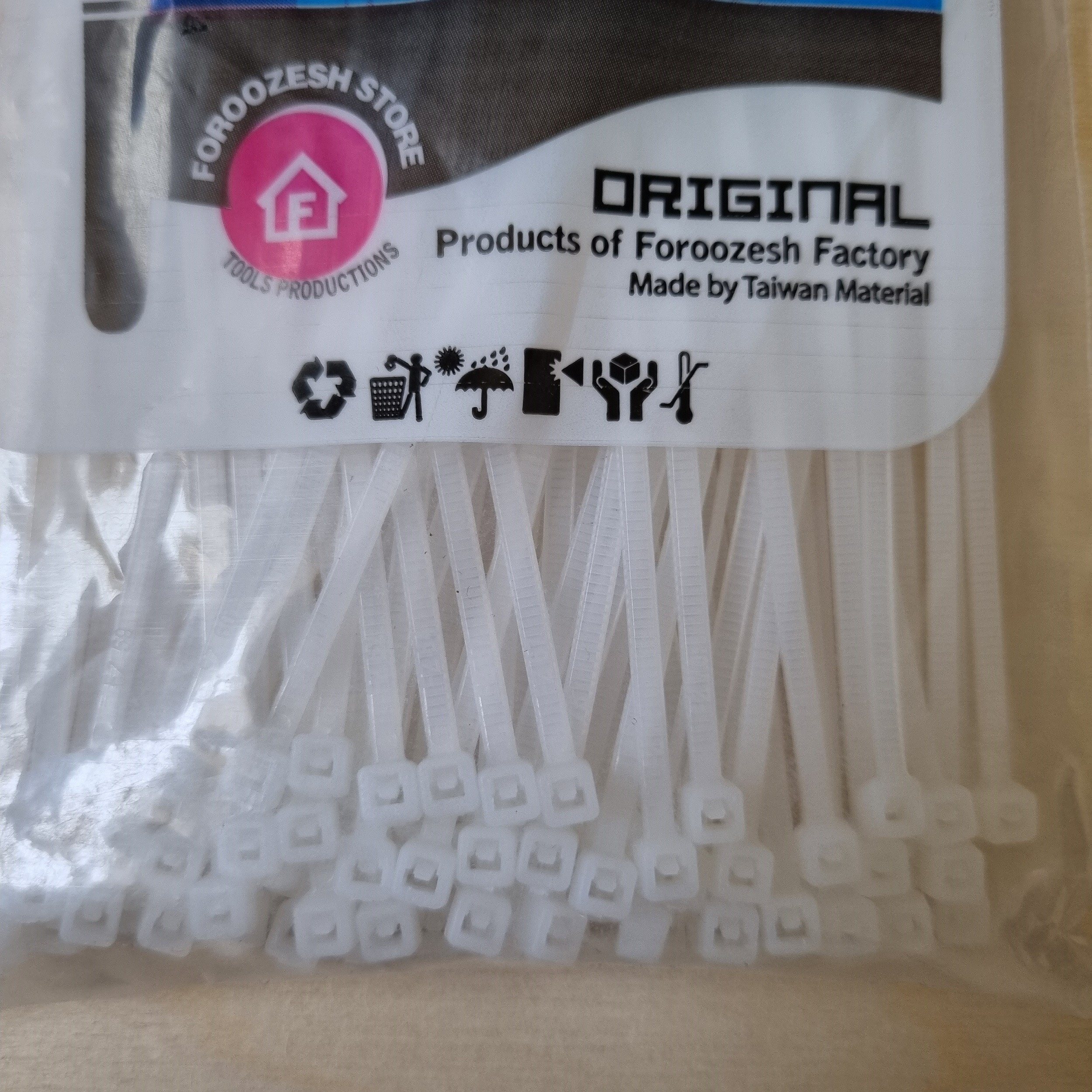 بست کمربندی فروزش مدل F15 بسته 1000 عددی