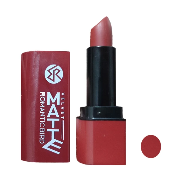 رژ لب جامد رومانتیک برد مدل Velvet شماره 6