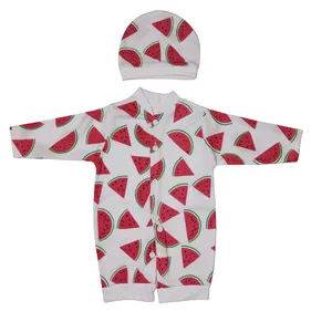 ست سرهمی و کلاه نوزادی مدل یلدایی