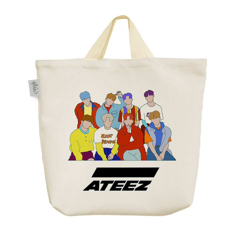 ساک خرید خندالو مدل Ateez کد 2106