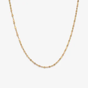 زنجیر پولکی طلا 18 عیار زنانه مصلحی گلد مدل 1002