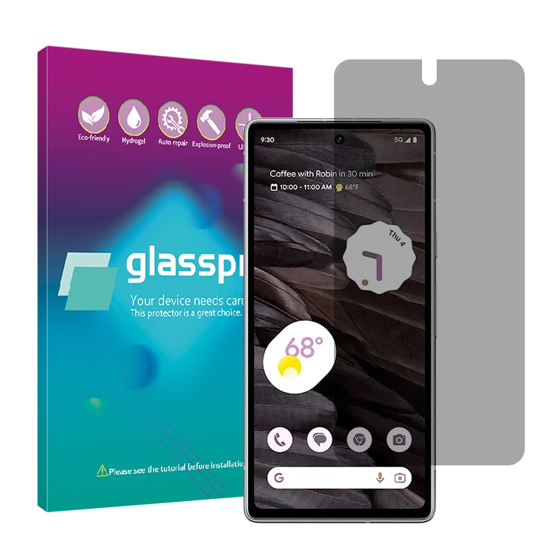 محافظ صفحه نمایش حریم شخصی گلس پرو مدل Resistant مناسب برای گوشی موبایل گوگل Pixel 7a