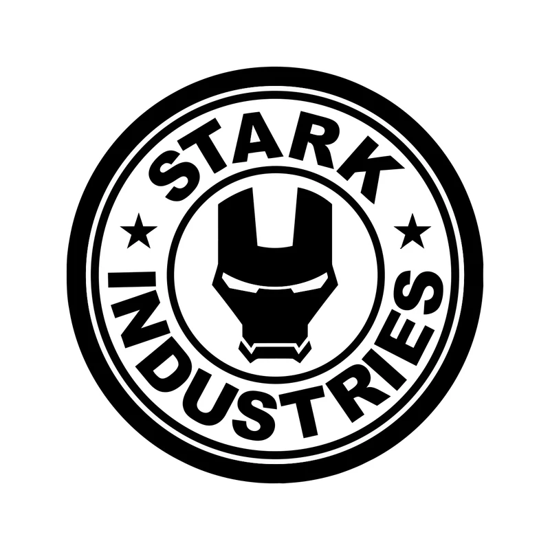 برچسب خودرو طرح مرد آهنی کد 2197