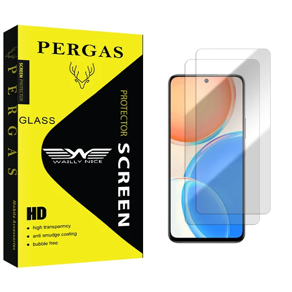 محافظ صفحه نمایش شیشه ای وایلی نایس مدل Pergas GlassMIX2106 مناسب برای گوشی موبایل آنر X8 بسته دو عددی