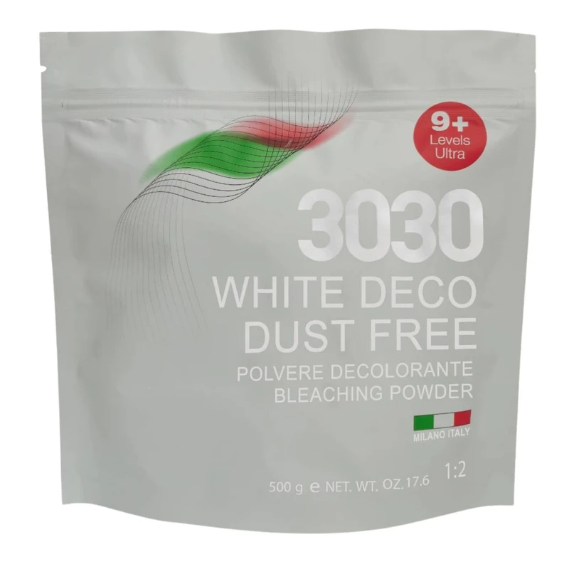 پودر دکلره 3030 مدل ULTRA 500 وزن 500 گرم رنگ سفید