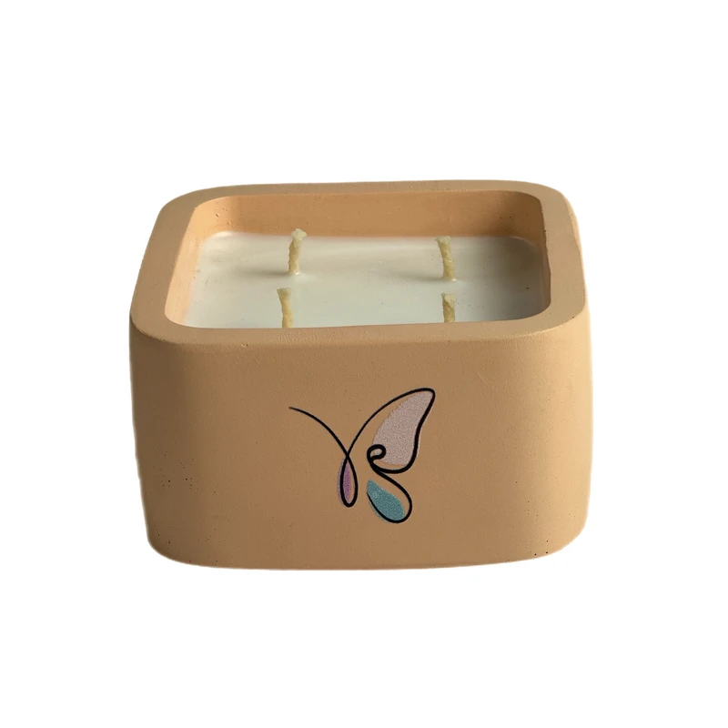 شمع لیوانی معطر مدل  27 Butterfly  با رایحه اسطوخودوس زمان اتمام 10 ساعت