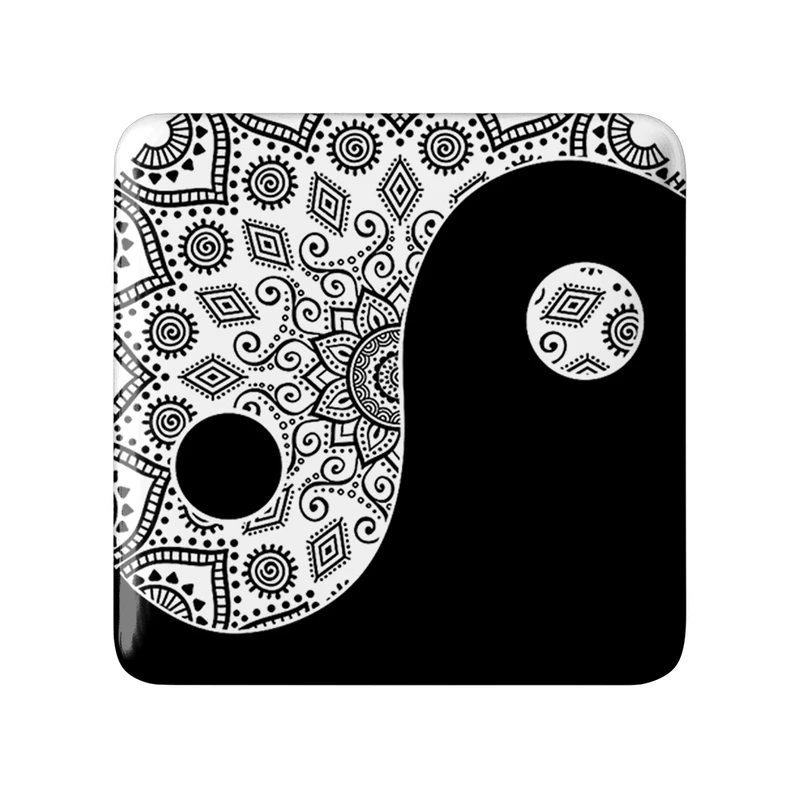 پیکسل خندالو طرح یین و یانگ مدل مربعی کد 30516