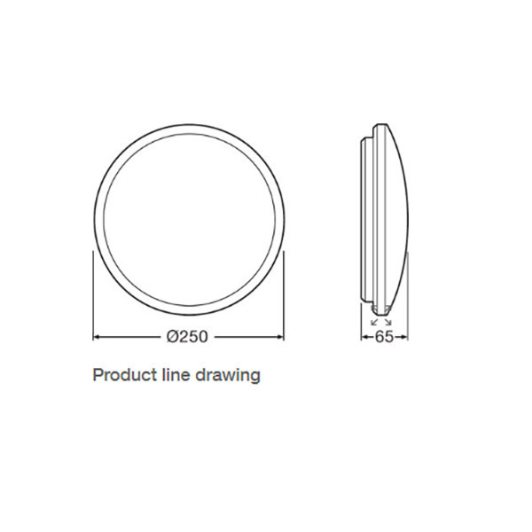 چراغ ال ای دی سقفی 10 وات لامپ نور مدل PRO