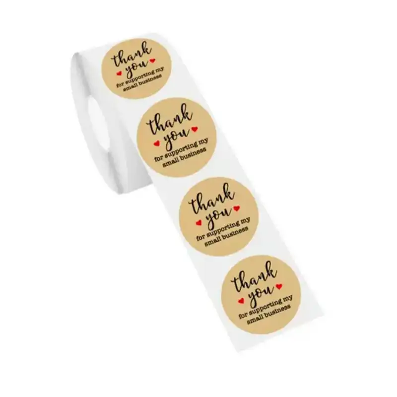 برچسب طرح تشکر از مشتری مدل TW بسته 500 عددی