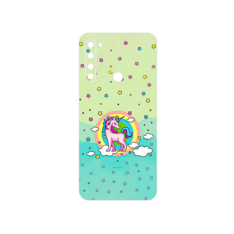 برچسب پوششی ماهوت مدل Rainbow unicorn adventure مناسب برای گوشی موبایل شیائومی Redmi Note 8 2021