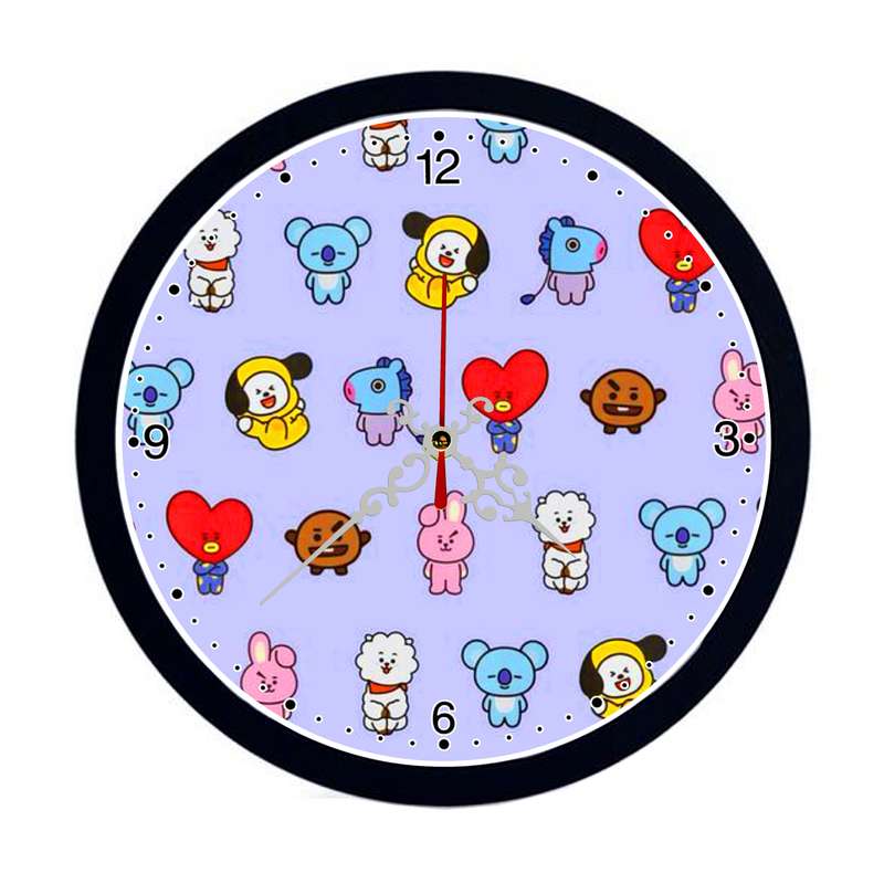 ساعت دیواری مدل گروه bts bt21 کد s-449