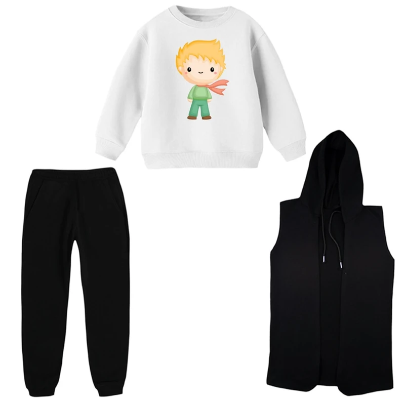 ست 3 تکه لباس راحتی بچگانه مدل شازده کوچولو کد 2