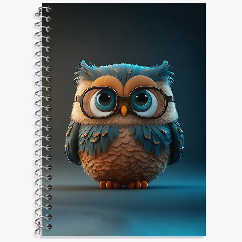 دفتر نت موسیقی 50 برگ خندالو طرح جغد بامزه کد N2506