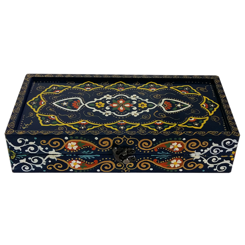 جعبه جواهرات مدل نمین طرح هندسی جوشقانی کد JB-J103-24.12.5