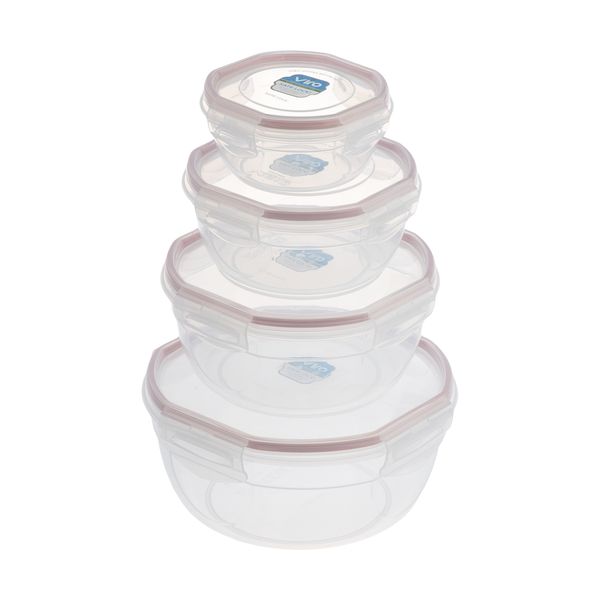 تجریه خرید ظرف نگهدارنده ویرو پلاستیک کد 33624 مجموعه 4 عددی