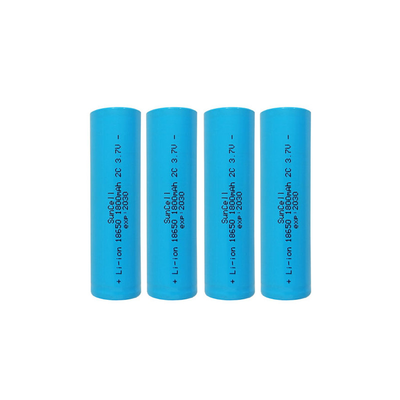 باتری لیتیومی قابل شارژ مدل HP-18650-2C ظرفیت 1800 میلی آمپر ساعت بسته 4 عددی