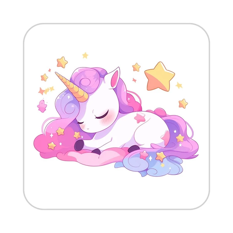 زیر لیوانی کاکتی طرح اسب تک شاخ و یونیکورن مدل mp32129