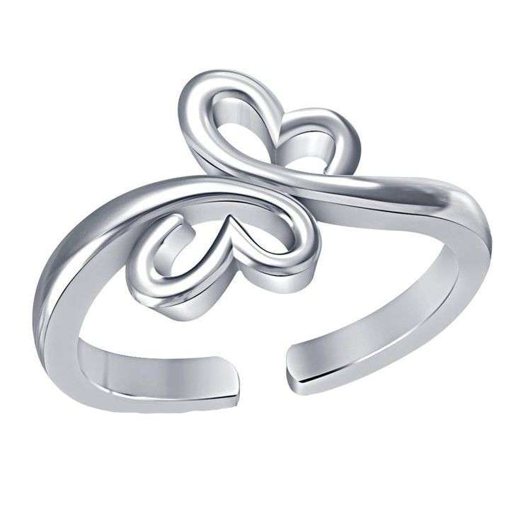  انگشتر نقره زنانه قیراط طرح پروانه کد GH4302