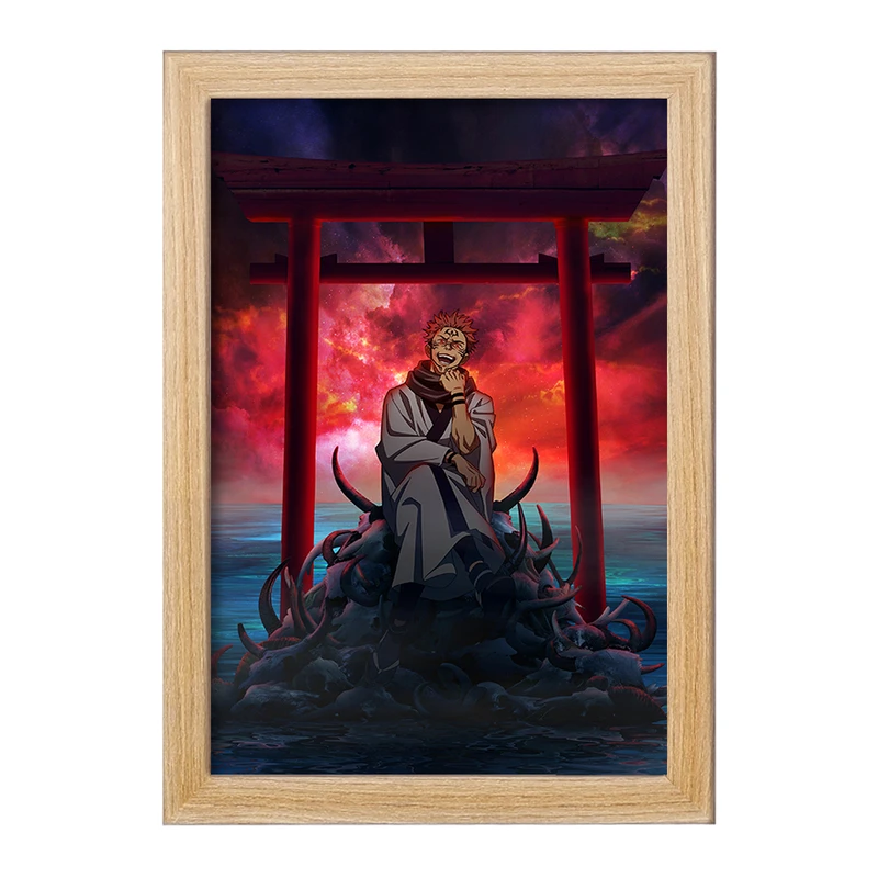 تابلو خندالو مدل انیمه جوجوتسو کایزن کد F827